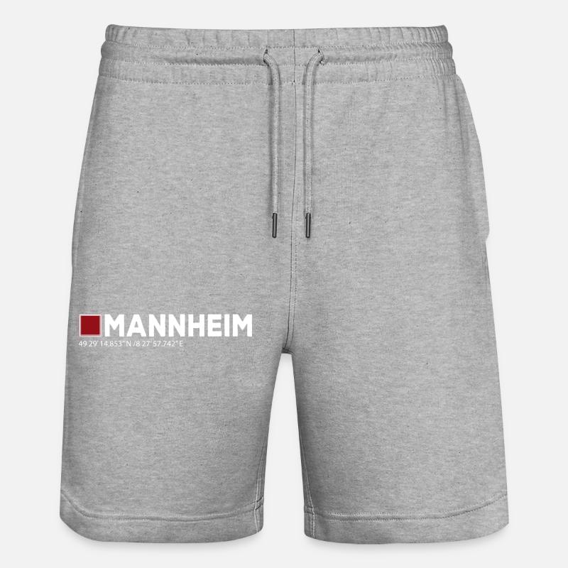 Mannheim Monnem Mannheimat - Short de jogging bio TRAINER Stanley/Stella unisexe - gris chiné