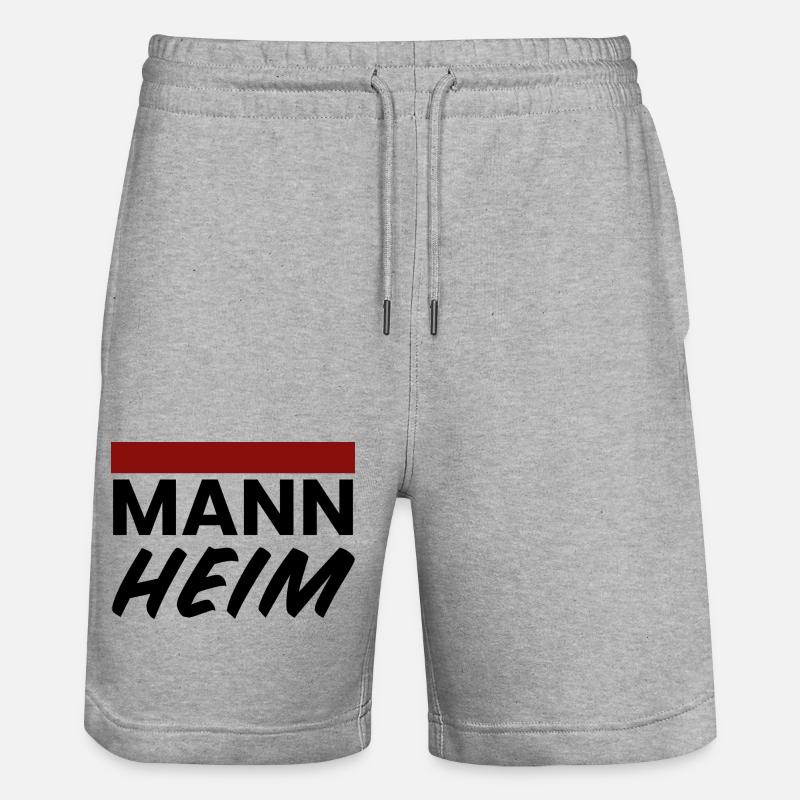 Mannheim Monnem - Stanley/Stella Trainer Unisex Organic Jogging Shorts - heather grey