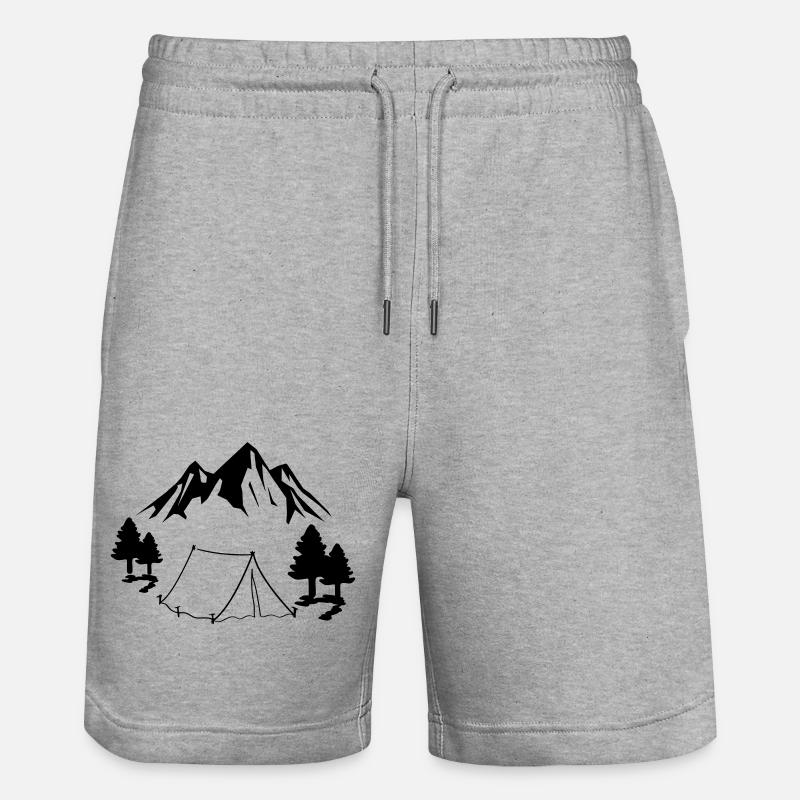 Tente de camping - Short de jogging bio TRAINER Stanley/Stella unisexe - gris chiné