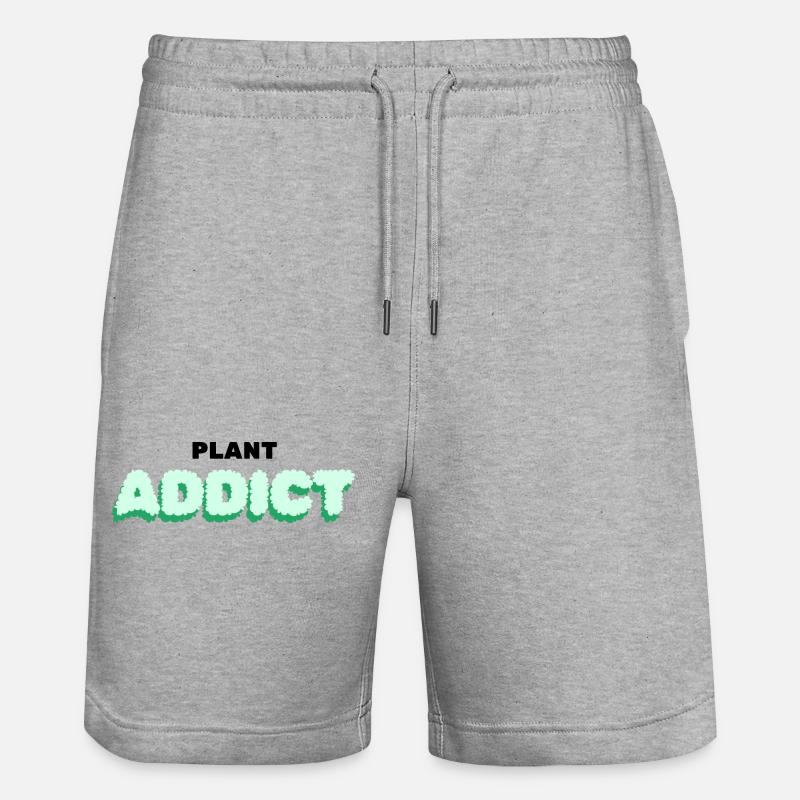 Accro aux plantes - Short de jogging bio TRAINER Stanley/Stella unisexe - gris chiné