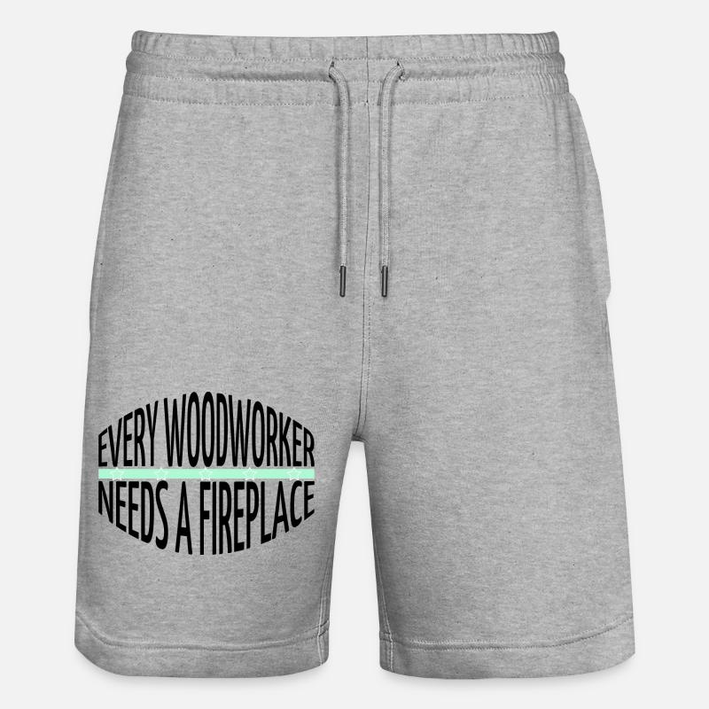 Abatteur d’arbres Amériques - Short de jogging bio TRAINER Stanley/Stella unisexe - gris chiné