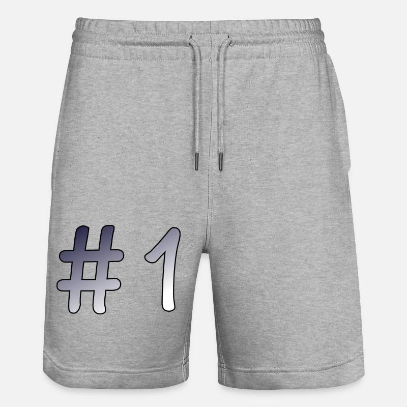 #1 - Short de jogging bio TRAINER Stanley/Stella unisexe - gris chiné
