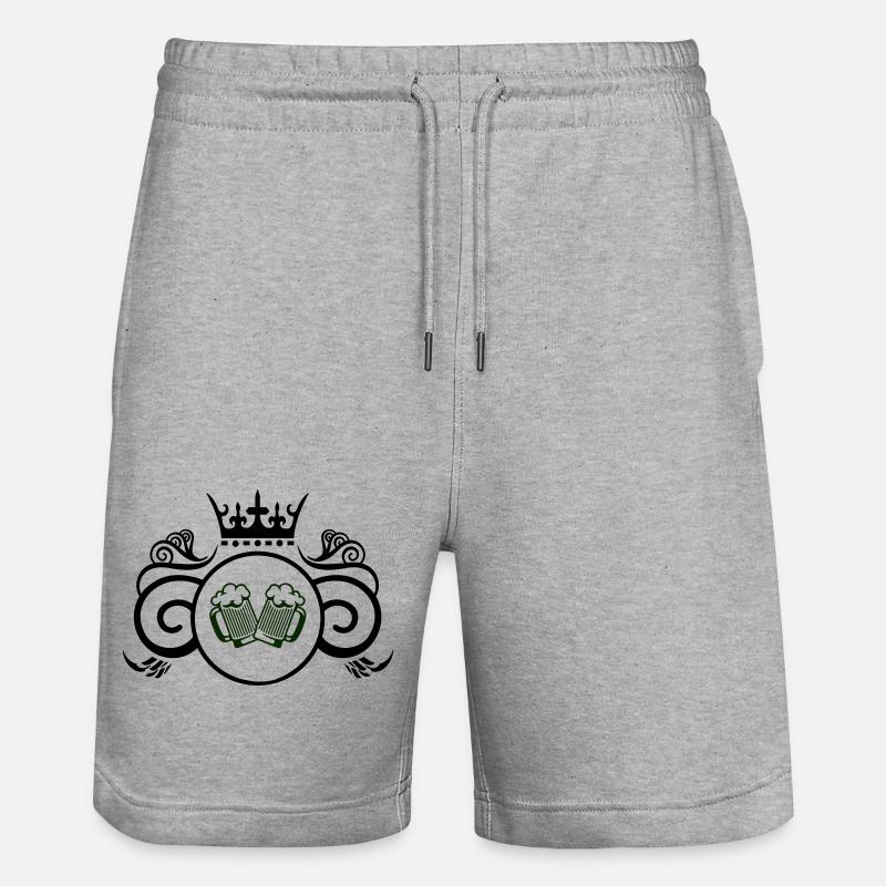 Armoiries bière - Short de jogging bio TRAINER Stanley/Stella unisexe - gris chiné