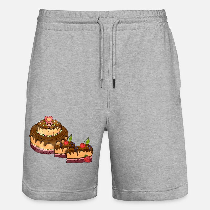 Gâteau - Short de jogging bio TRAINER Stanley/Stella unisexe - gris chiné