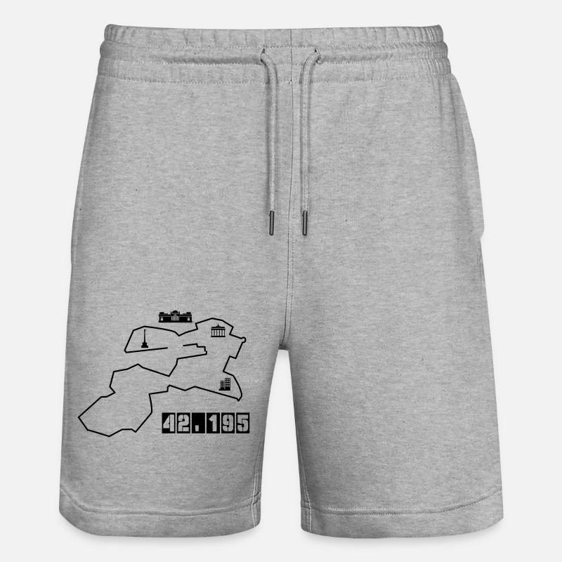Berlin Marathon - Short de jogging bio TRAINER Stanley/Stella unisexe - gris chiné
