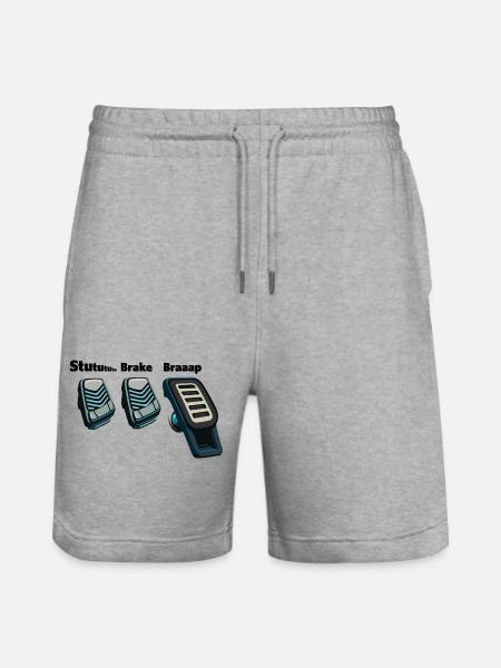 3 Pedals, 1 Love - Stanley/Stella Unisex Bio Joggingshorts Trainer  - Grau meliert