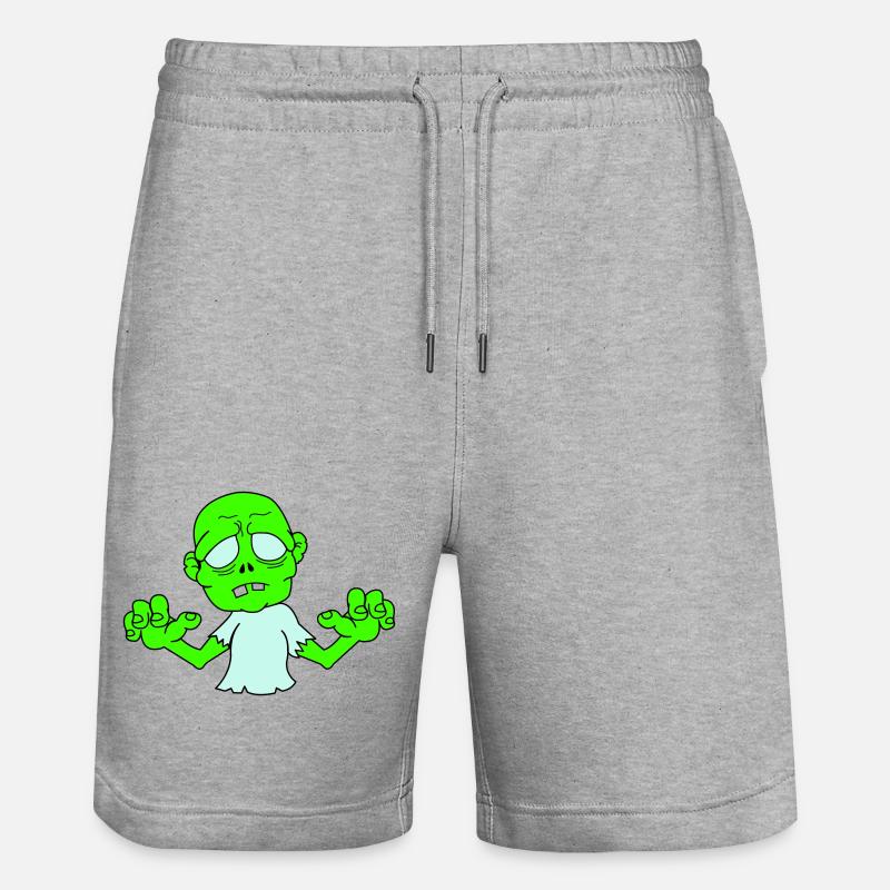 Zombi - Short de jogging bio TRAINER Stanley/Stella unisexe - gris chiné