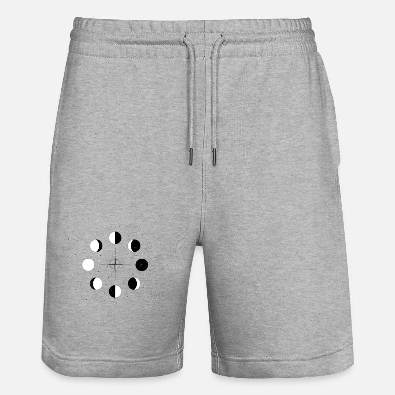 Cercle de la lune - Short de jogging bio TRAINER Stanley/Stella unisexe - gris chiné