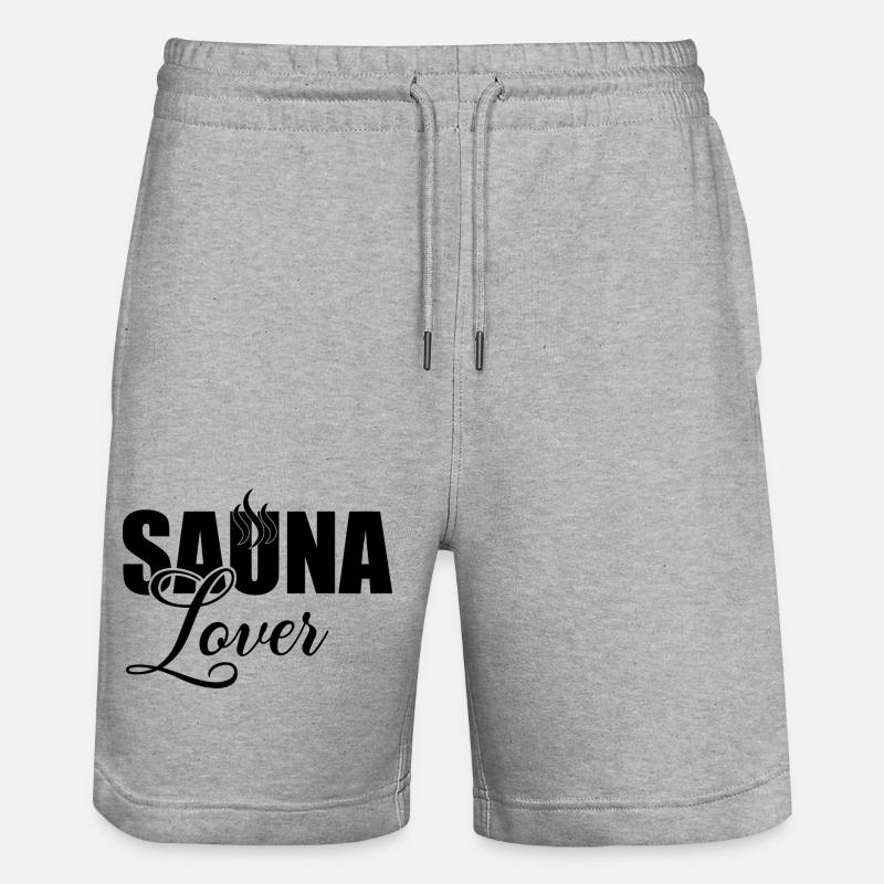 Sauna Spa bien-être - Short de jogging bio TRAINER Stanley/Stella unisexe - gris chiné