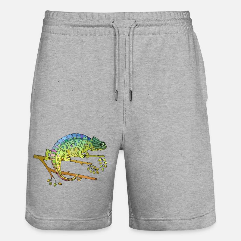 Caméléon - Short de jogging bio TRAINER Stanley/Stella unisexe - gris chiné