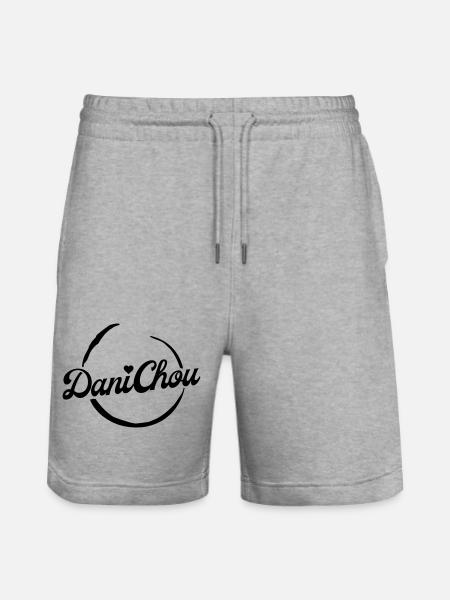 DaniChou Logo Stickerei - Stanley/Stella Unisex Bio Joggingshorts Trainer - Grau meliert