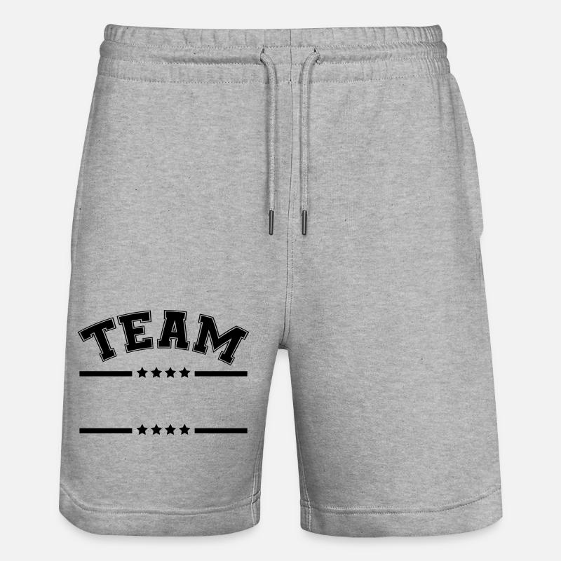 Équipe Stroke Stern - Short de jogging bio TRAINER Stanley/Stella unisexe - gris chiné