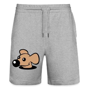 Souris Grand Nez Trou Inférieur Trou De Souris Peeps Mignon - Short de jogging bio TRAINER Stanley/Stella unisexe - gris chiné - Devant - Nik (191cm) & Marisol (170cm)