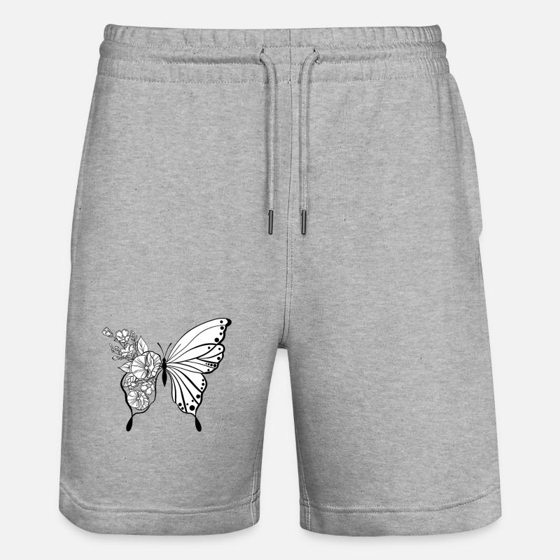 Papillon - Short de jogging bio TRAINER Stanley/Stella unisexe - gris chiné