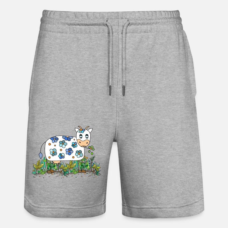 Vache - Short de jogging bio TRAINER Stanley/Stella unisexe - gris chiné