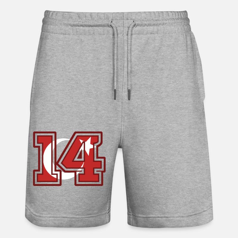 Bolu - Short de jogging bio TRAINER Stanley/Stella unisexe - gris chiné