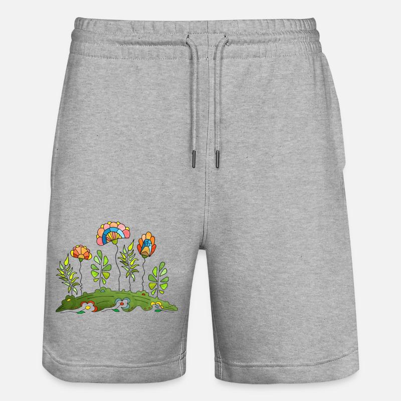 Fleur - Short de jogging bio TRAINER Stanley/Stella unisexe - gris chiné