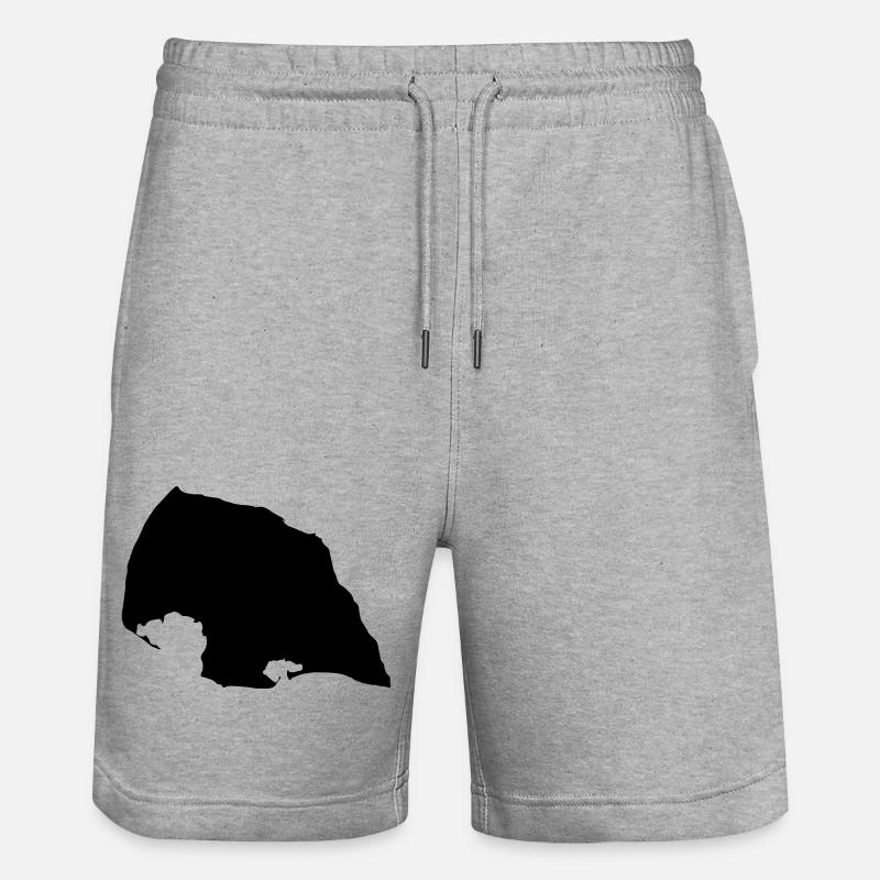 Fehmarn - Short de jogging bio TRAINER Stanley/Stella unisexe - gris chiné