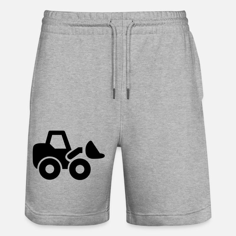 pelleteuse - Short de jogging bio TRAINER Stanley/Stella unisexe - gris chiné