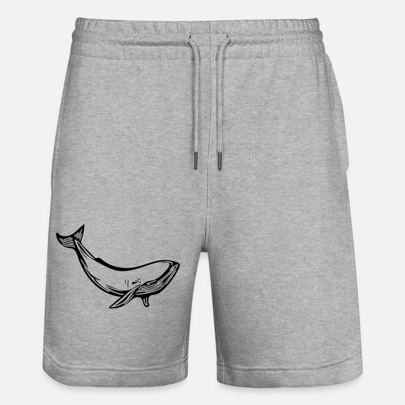 baleine - Short de jogging bio TRAINER Stanley/Stella unisexe - gris chiné