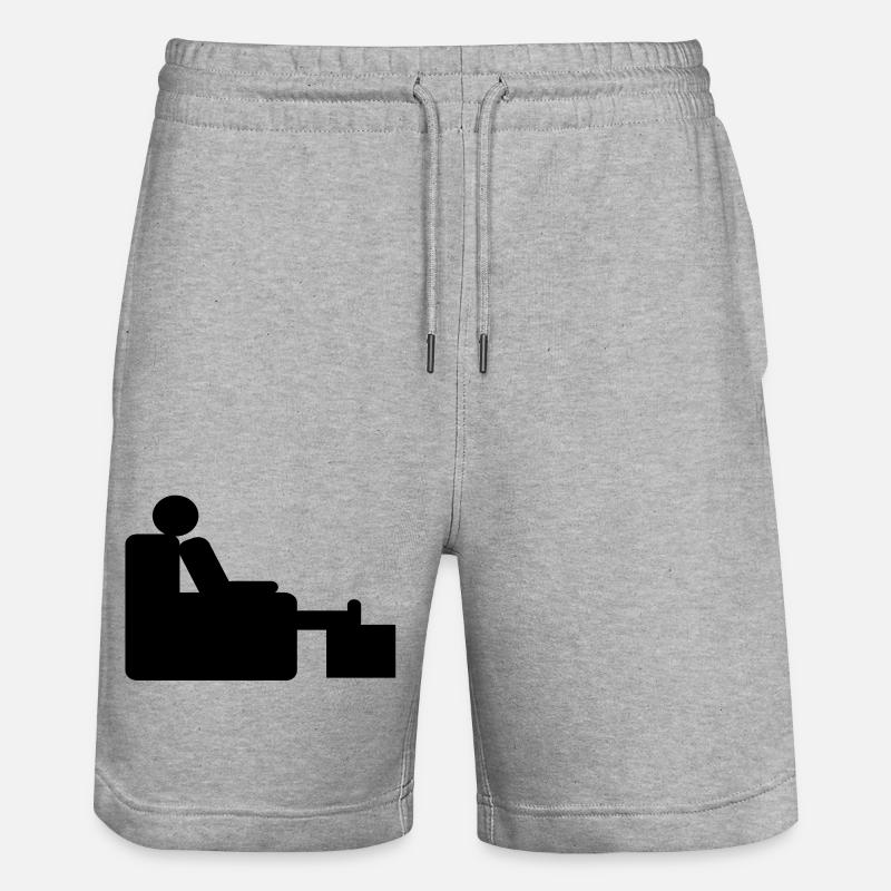 sofa - Stanley/Stella Unisex Bio Joggingshorts Trainer  - Grau meliert