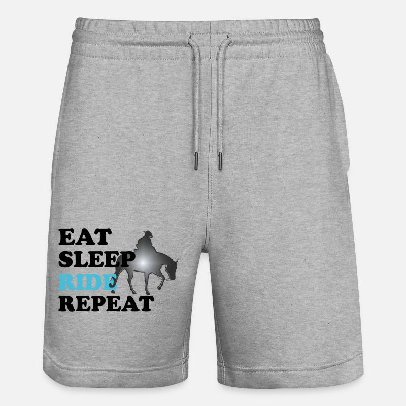 Reining Westernreiter - Short de jogging bio TRAINER Stanley/Stella unisexe - gris chiné