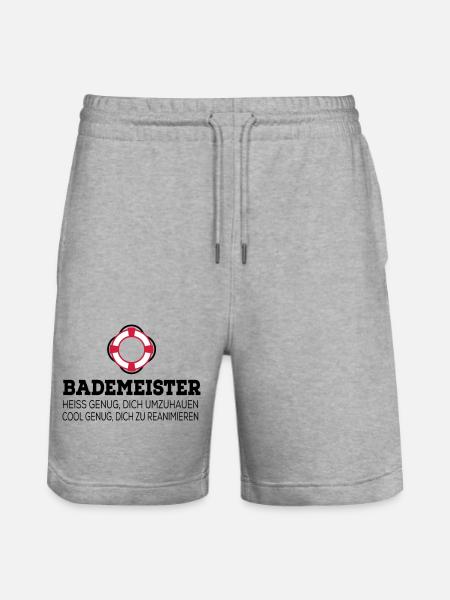 Lifeguard - Stanley/Stella Trainer Unisex Organic Jogging Shorts - heather grey