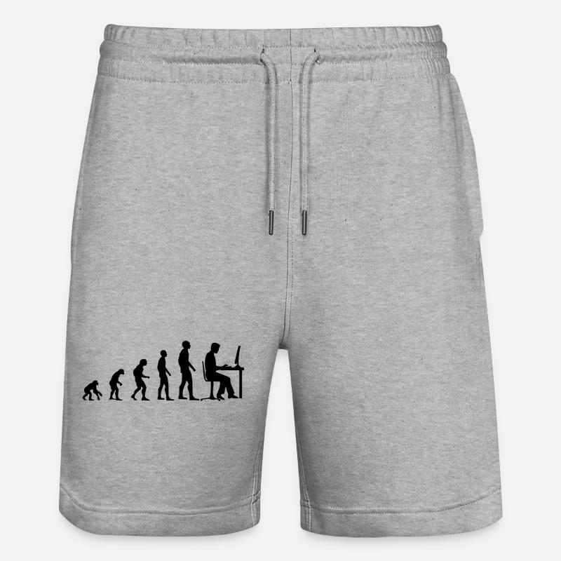 Evolution Gamer PC Videospil Computer - Sort - Stanley/Stella Trainer økologiske unisex joggingshorts - grå meleret