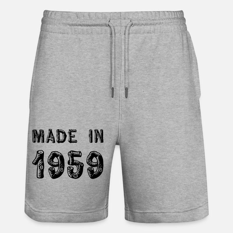 Fabriqué en 1959 - Short de jogging bio TRAINER Stanley/Stella unisexe - gris chiné