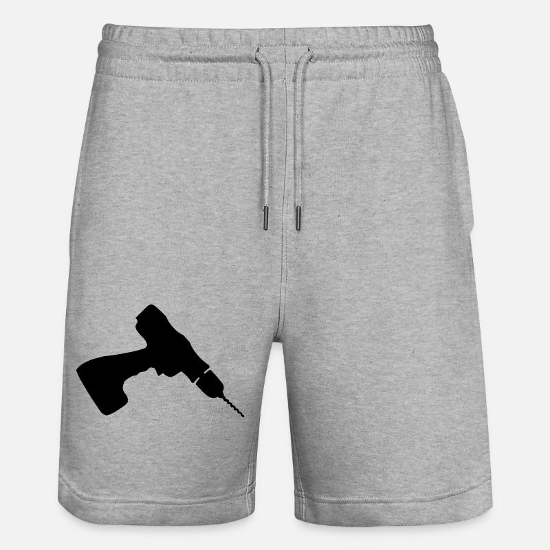 Cordless Drill - Stanley/Stella Unisex Bio Joggingshorts Trainer - Grau meliert