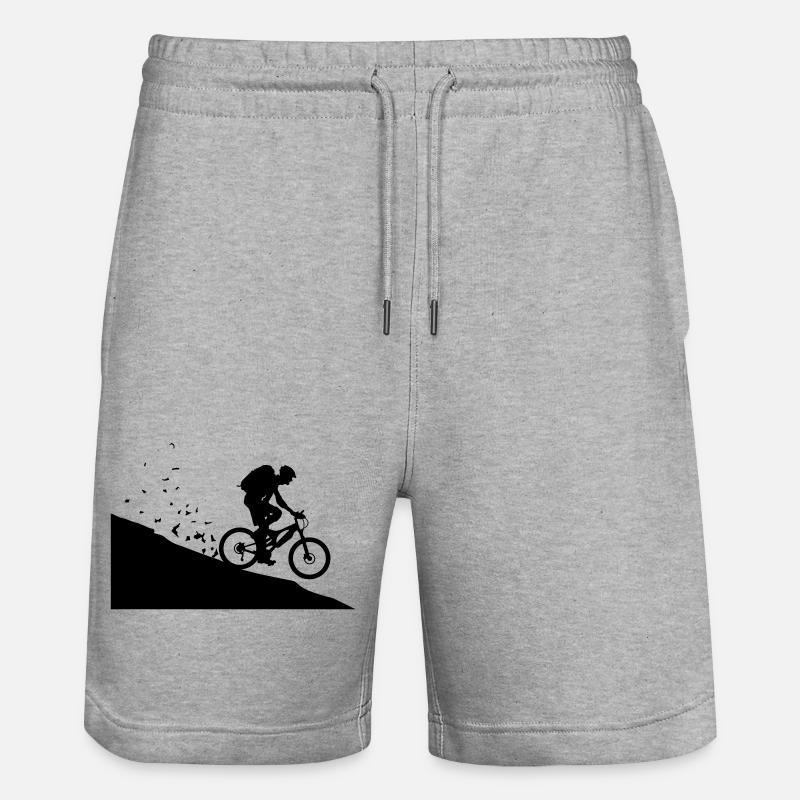 Mountainbiker - Stanley/Stella Unisex Bio Joggingshorts Trainer  - Grau meliert