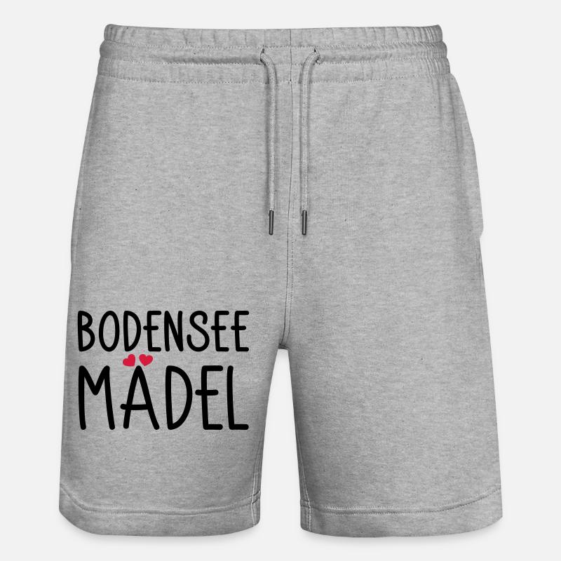Bodenseemädel - Stanley/Stella Unisex Bio Joggingshorts Trainer  - Grau meliert
