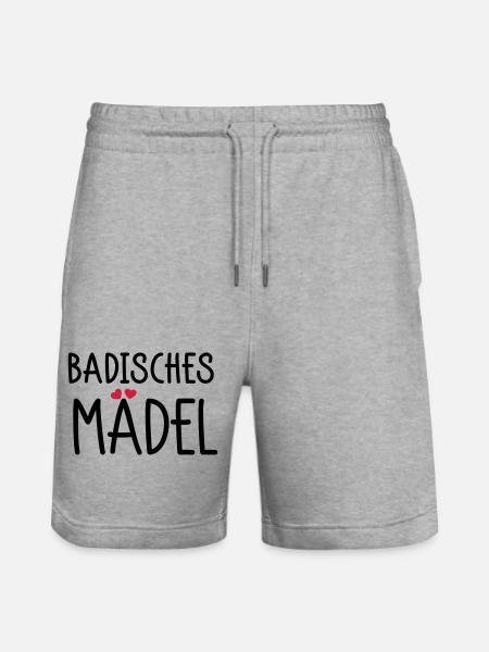Badisches Mädel - Stanley/Stella Unisex Bio Joggingshorts Trainer  - Grau meliert