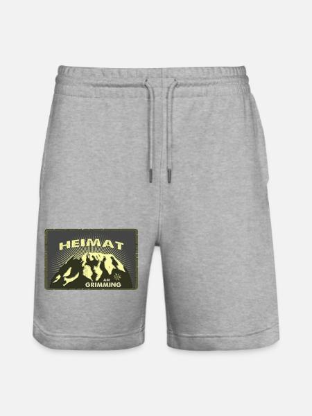 Grimming Heimat - Stanley/Stella Unisex Bio Joggingshorts Trainer - Grau meliert