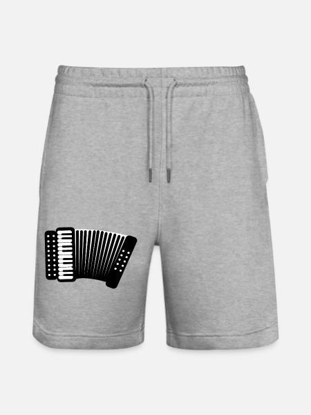 Akkordeon - Stanley/Stella Unisex Bio Joggingshorts Trainer  - Grau meliert