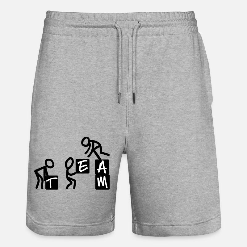 ÉQUIPE - Short de jogging bio TRAINER Stanley/Stella unisexe - gris chiné