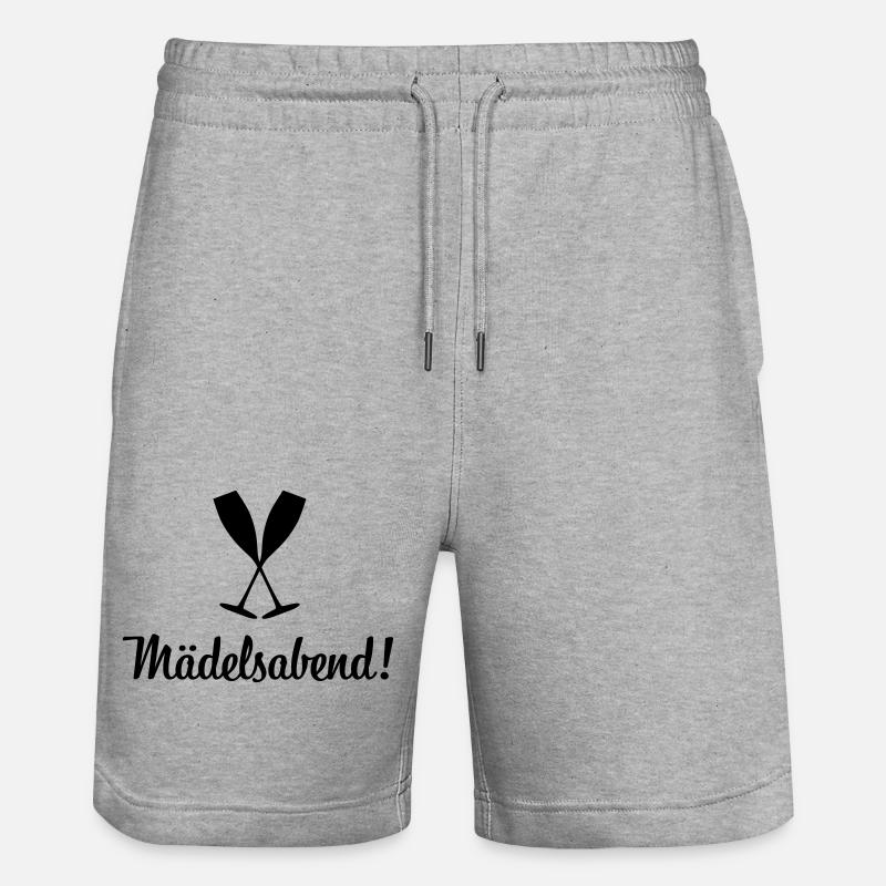 MÄDELSABEND - Stanley/Stella Unisex Bio Joggingshorts Trainer - Grau meliert