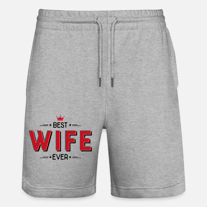 épouse - Short de jogging bio TRAINER Stanley/Stella unisexe - gris chiné