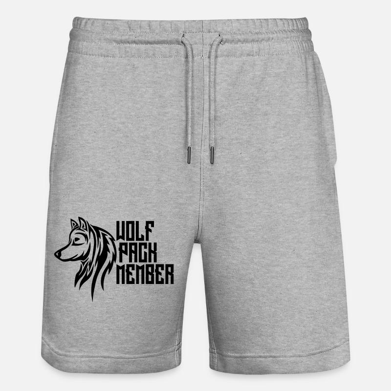 Membres wolf pack - Short de jogging bio TRAINER Stanley/Stella unisexe - gris chiné