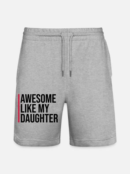 GÉNIAL COMME MA FILLE - Short de jogging bio TRAINER Stanley/Stella unisexe - gris chiné