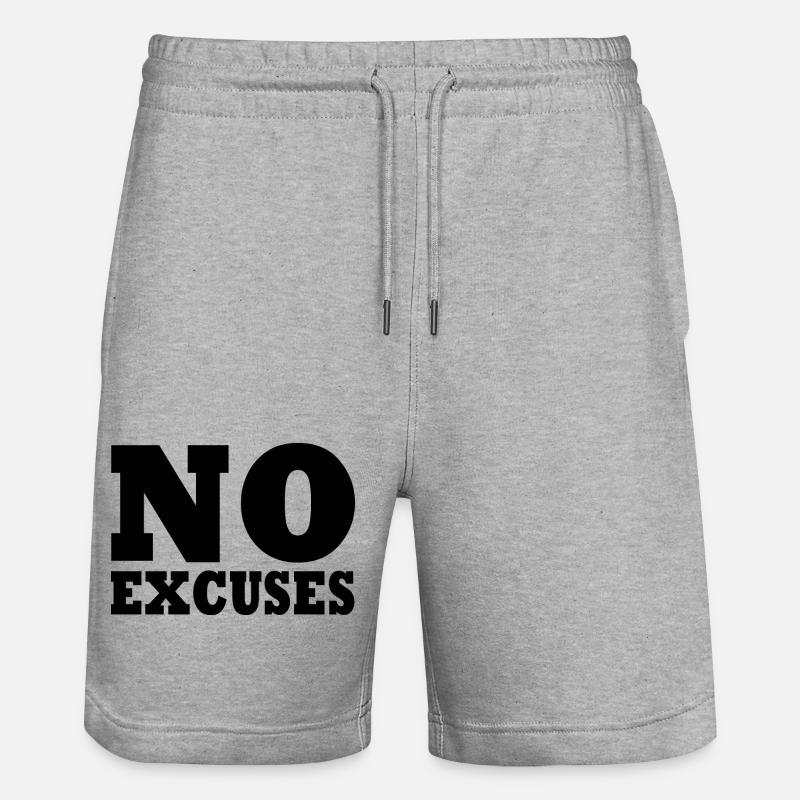 No excuses - Short de jogging bio TRAINER Stanley/Stella unisexe - gris chiné