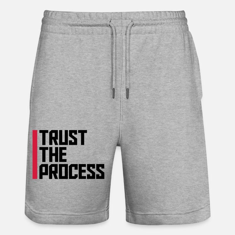 faire confiance au processus Devis - Short de jogging bio TRAINER Stanley/Stella unisexe - gris chiné