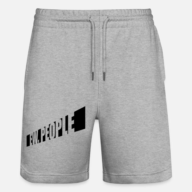 ew people citation drôle - Short de jogging bio TRAINER Stanley/Stella unisexe - gris chiné
