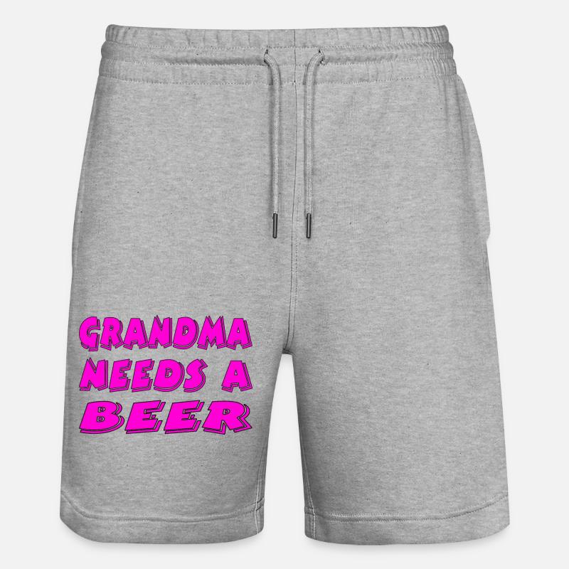 Bière - Short de jogging bio TRAINER Stanley/Stella unisexe - gris chiné