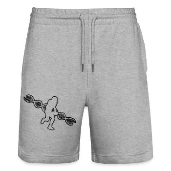Footballtrainer Footballfan American Football - Stanley/Stella Unisex Bio Joggingshorts Trainer  - Grau meliert - Vorne - Nik (191cm) & Marisol (170cm)