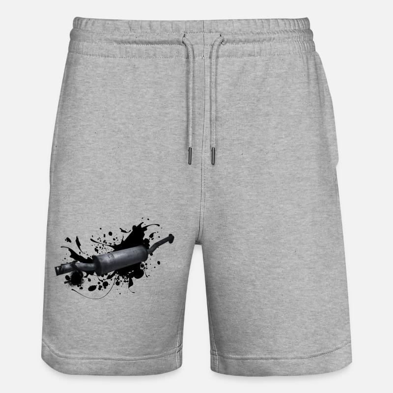 Échappement: Performance sonore - Short de jogging bio TRAINER Stanley/Stella unisexe - gris chiné