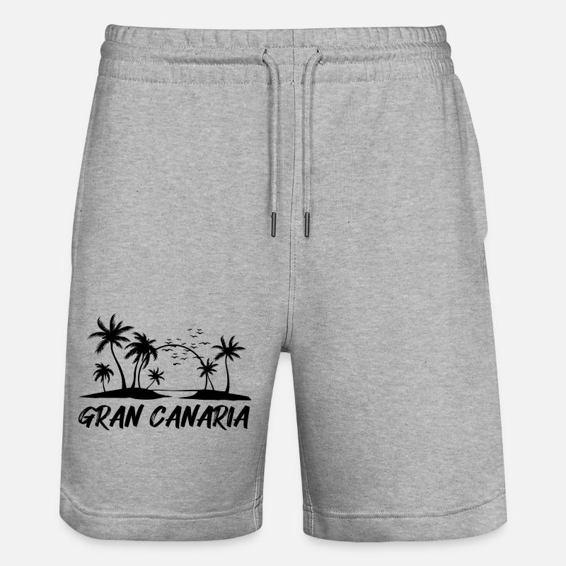 Grande Canarie - Short de jogging bio TRAINER Stanley/Stella unisexe - gris chiné