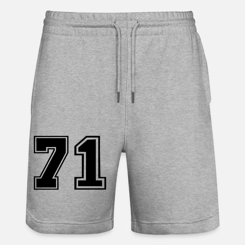 71 - Short de jogging bio TRAINER Stanley/Stella unisexe - gris chiné
