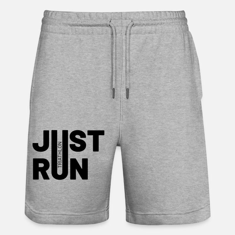 TRIATHLON juste courir - Short de jogging bio TRAINER Stanley/Stella unisexe - gris chiné