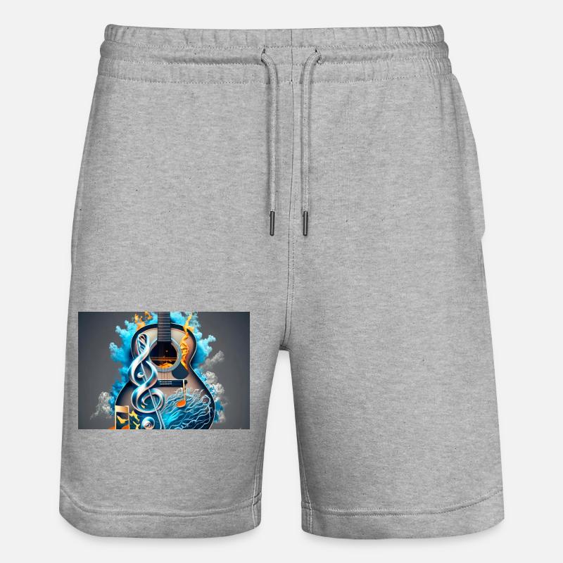 chitarra acustica colorata - Pantaloncini da jogger ecologici unisex Trainer di Stanley/Stella - grigio melange